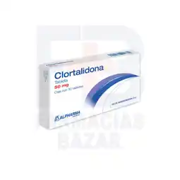 Farmacias Bazar Clortalidona gi 50mg 30 tabletas alpharma oferta