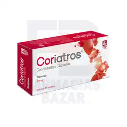 Farmacias Bazar Coriatros 8mg 14 tabletas oferta
