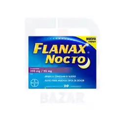 Farmacias Bazar Flanax nocto 220/25mg 20 comprimidos oferta