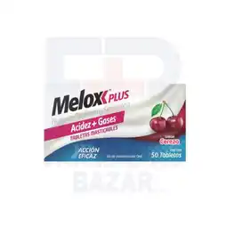 Farmacias Bazar Melox plus cereza 50 tabletas oferta