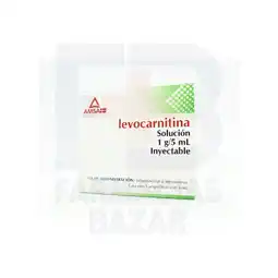 Farmacias Bazar Levocarnitina 1gr 5 ampolletas 5 ml amsa oferta