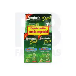 Farmacias Bazar Lombrix duet paquete familiar 2 cajas de lombrix duet tabletas+2 cajas de lombirx suspension infanti oferta