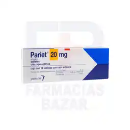 Farmacias Bazar Pariet 20mg 14 tabletas oferta