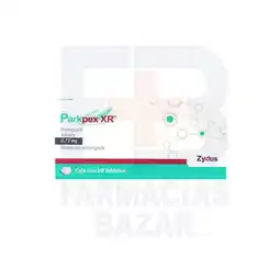 Farmacias Bazar Parkpex xr 0.75mg 10 tabletas oferta