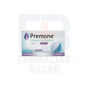 Farmacias Bazar Premone 0.625mg 42 tabletas oferta