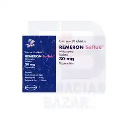 Farmacias Bazar Remeron soltab 30mg 30 tabletas dispersables oferta