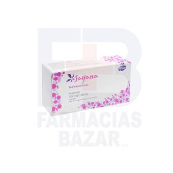 Farmacias Bazar Sayana 104mg/0.65ml ampolletas 1 jeringa prellenada oferta
