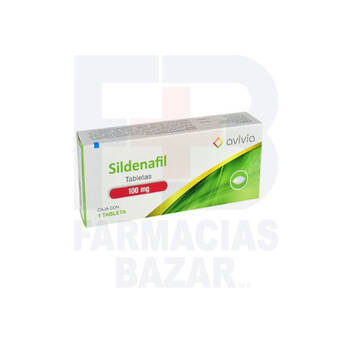 Farmacias Bazar Sildenafil 100mg 1 tableta avivia oferta