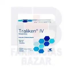 Farmacias Bazar Traliken 100mg iv solucion inyectable 3 ampolletas kener oferta