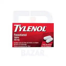 Farmacias Bazar Tylenol 40 tabletas oferta