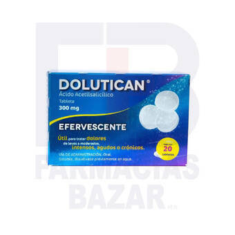 Farmacias Bazar Dolutican 300mg 20 tabletas efervescentes oferta