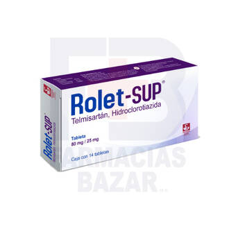 Farmacias Bazar Rolet-sup 80/25mg 14 tabletas oferta