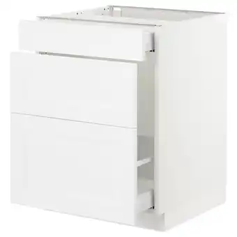 IKEA Sektion gabinete bajo p/bote basura 2 cjns, blanco maximera/axstad blanco mate, 61x61x76 cm oferta