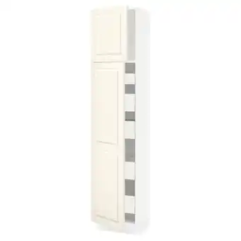 IKEA Sektion / maximera gabinete alto 2 puertas 5 cajones, blanco/bodbyn hueso, 46x37x203 cm oferta