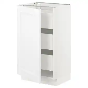 IKEA Sektion / maximera gabinete bajo 1 puerta 3 cajones, blanco/axstad blanco mate, 46x37x76 cm oferta