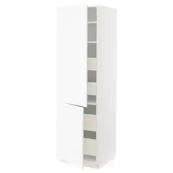 IKEA Sektion / maximera gabin alto 2 prtas 4 cjnes +ests, blanco enköping/blanco efecto madera, 61x61x203 cm oferta