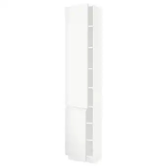 IKEA Sektion gabinete alto 2 puertas c/estantes, blanco/voxtorp blanco mate, 46x37x229 cm oferta