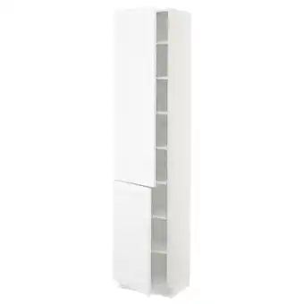 IKEA Sektion gabinete alto 2 puertas c/estantes, blanco/axstad blanco mate, 46x37x203 cm oferta