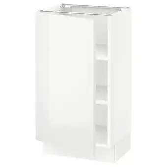 IKEA Sektion gabinete bajo 1 puerta c/estantes, blanco/ringhult blanco, 46x37x76 cm oferta