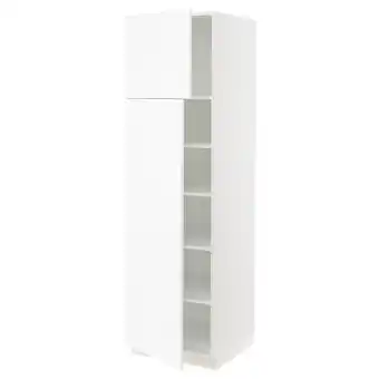 IKEA Sektion gabinete alto 2 puertas c/estantes, blanco enköping/blanco efecto madera, 61x61x203 cm oferta