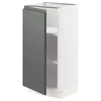IKEA Sektion gabinete bajo 1 puerta c/estantes, blanco/voxtorp gris oscuro, 38x37x76 cm oferta