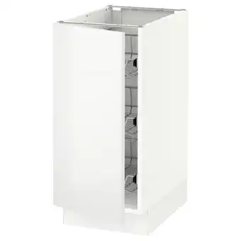 IKEA Sektion gabinete bajo 1 puerta c/canasta, blanco/ringhult blanco, 38x61x76 cm oferta