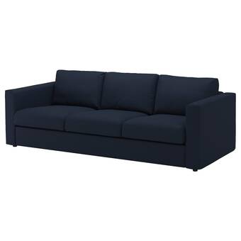 IKEA Finnala sofá con 3 asientos, orrsta negro-azul oferta
