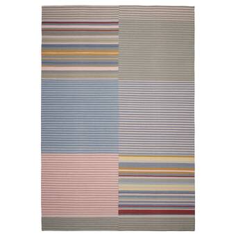 IKEA Buddinge tapete, hecho a mano multicolor/motivo a rayas, 170x240 cm oferta