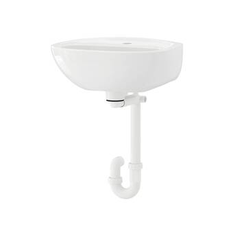 IKEA Skatsjön lavabo con trampa de agua, blanco, 45x35 cm oferta