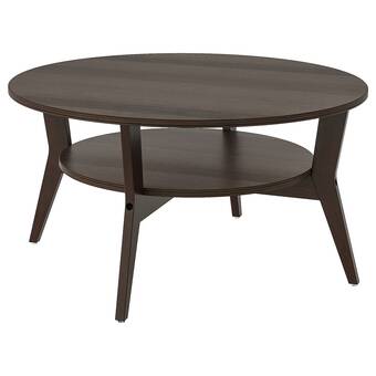 IKEA Jakobsfors mesa de centro, café oscuro chapa de roble teñida, 80 cm oferta