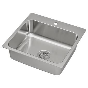 IKEA Långudden tarja empotrada, 1 tina, ac inox, 56x53 cm oferta