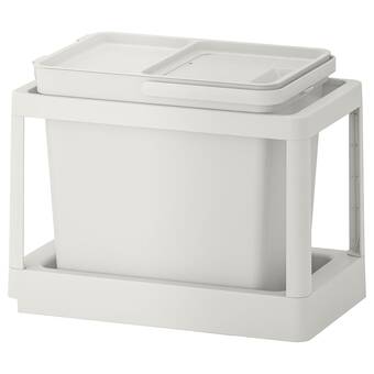 IKEA Hållbar solución clasificación residuos, extraíble/gris claro, 22 l oferta