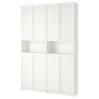IKEA Billy / oxberg librero con extensión c/puer y caj, blanco, 160x30x237 cm oferta