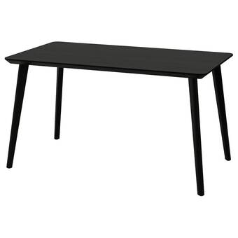 IKEA Lisabo mesa, negro, 140x78 cm oferta