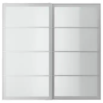 IKEA Svartisdal par de puertas corredizas, blanco efecto papel, 200x201 cm oferta