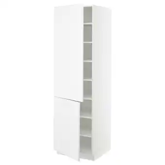 IKEA Sektion gabinete alto 2 puertas c/estantes, blanco/axstad blanco mate, 61x61x203 cm oferta