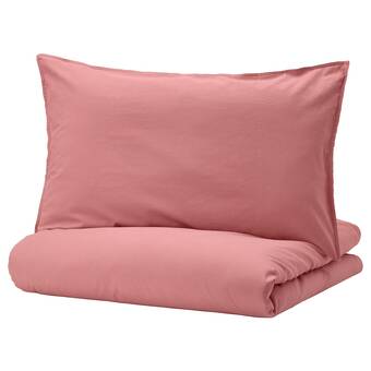 IKEA Ängslilja funda nórdica +funda(s) de almohada, rosa oscuro, individual oferta