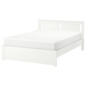 IKEA Songesand base de cama, blanco, queen oferta