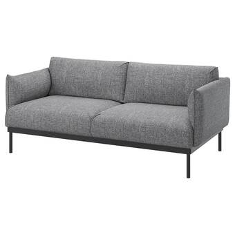 IKEA Äpplaryd sofá de 2 asientos, lejde gris/negro oferta