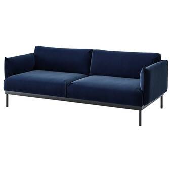 IKEA Äpplaryd sofá con 3 asientos, djuparp azul oscuro oferta