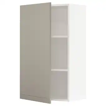 IKEA Sektion gabin pared 1 puerta c/ estantes, blanco/stensund beige, 61x37x102 cm oferta