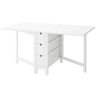 IKEA Norden mesa abatible, blanco, 26/89/152x80 cm oferta