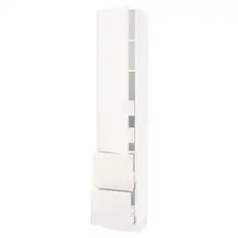 IKEA Sektion / maximera gabinete alto 1 puerta 4 cajones, blanco/veddinge blanco, 46x37x229 cm oferta