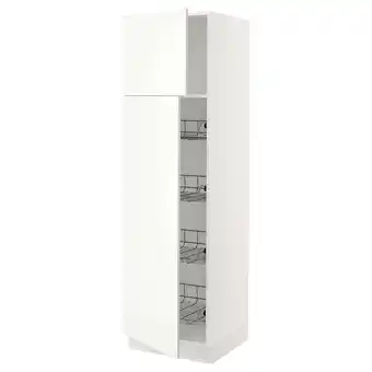 IKEA Sektion gabinete alto 2 puertas c/canasta, blanco/vallstena blanco, 61x61x203 cm oferta