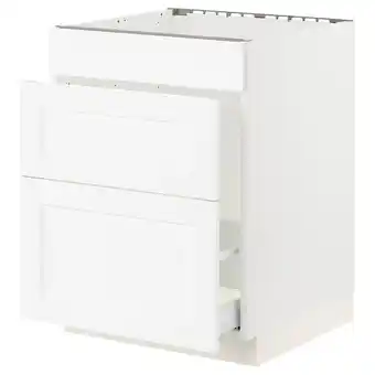 IKEA Sektion / maximera gabin bajo p/tarja y bote de basura, blanco enköping/blanco efecto madera, 61x61x76 cm oferta