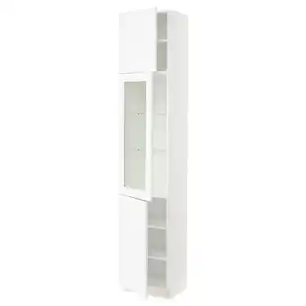 IKEA Sektion gabinete alto 3 puertas, blanco enköping/blanco efecto madera, 46x37x229 cm oferta