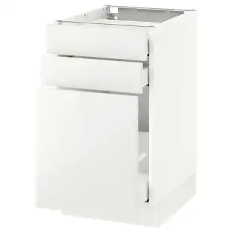 IKEA Sektion gabinete bajo extraíble 2 cajones, blanco maximera/ringhult blanco, 46x61x76 cm oferta
