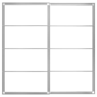 IKEA Pax 2 estruct+riel p/puertas correderas, aluminio, 200x201 cm oferta