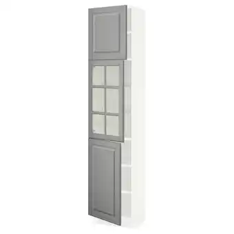 IKEA Sektion gabinete alto 3 puertas, blanco/bodbyn gris, 46x37x203 cm oferta