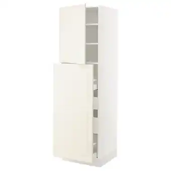 IKEA Sektion / maximera gabin alt extb 2 prtas 4 cjnes+ests, blanco/bodbyn hueso, 61x61x203 cm oferta
